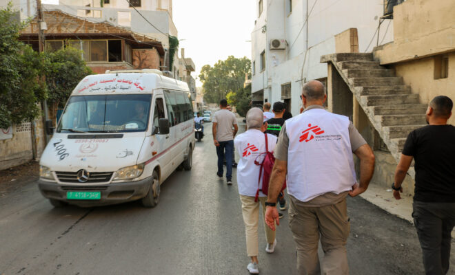 MSF reaction after bombing on Jenin refugee camp