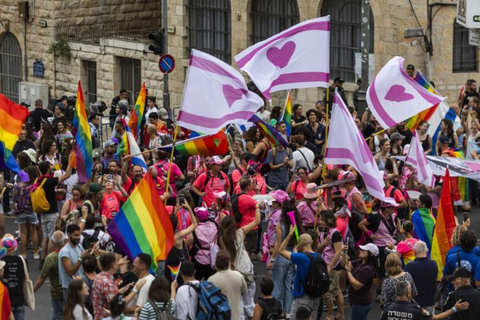 Gay pride parade in Jerusalem