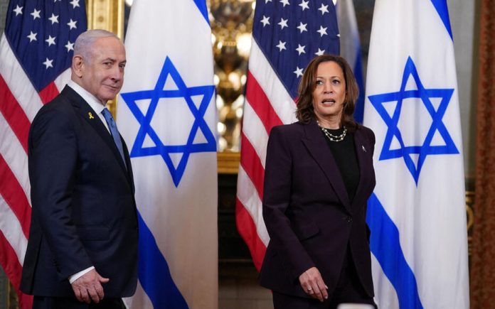 U.S. Vice President Harris meets with Israeli PM Netanyahu in Washington