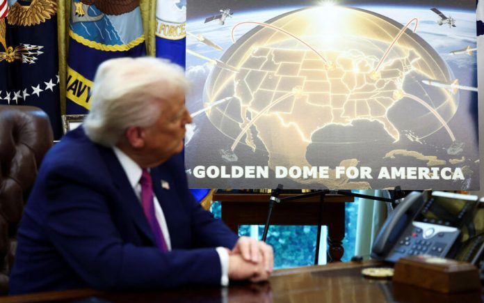 U.S. President Donald Trump and U.S. Defense Secretary Pete Hegseth make an announcement at the White House in Washington