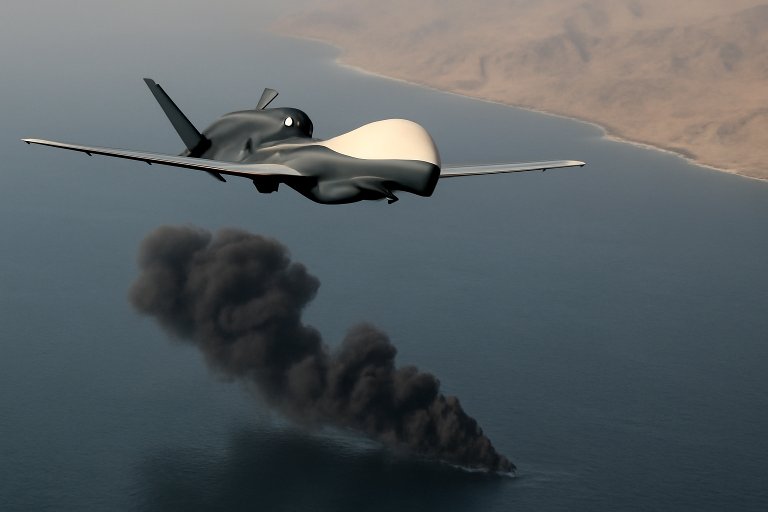 Disparition du drone Triton au-dessus du